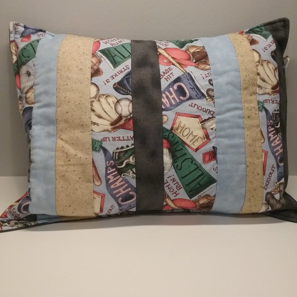 Sport Themed Toddler Pillow and Case